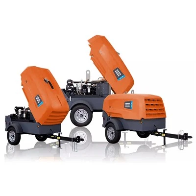 Parduodamas „Atlas Copco Mobile“ mažų vilkikų kompresorių oro kompresorius